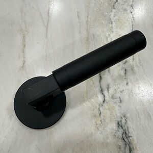 NEW Emtek Knurled L-Square Left Handed Non-Turning Two-Sided Dummy Door Lever